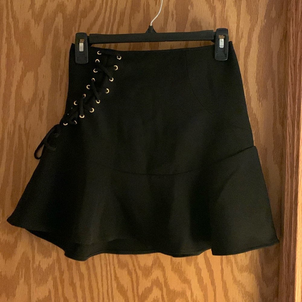 Express black mini skirt